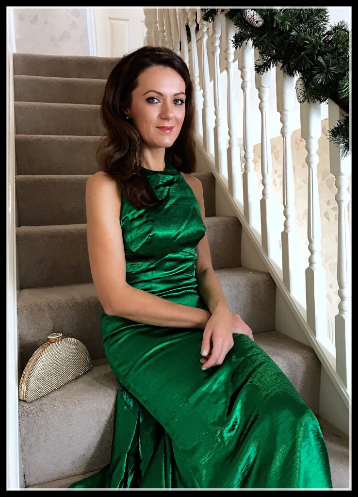 SATIN CRUSH | EMERALD GREEN GOWN | ELEGANT DUCHESS