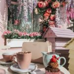 ELEGANT DUCHESS FASHION Swarovski Flash Pierced Earrings, White, Rose Gold Plating White Rose gold-plated | Forever Unique Red And White Off-Shoulder Dress | MIU MIU sunglasses | Glamorous pear embellished sandals | Radley Bag | Peggy Porschen London