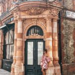 ELEGANT DUCHESS FASHION Swarovski Flash Pierced Earrings, White, Rose Gold Plating White Rose gold-plated | Forever Unique Red And White Off-Shoulder Dress | MIU MIU sunglasses | Glamorous pearl embellished sandals | Radley Bag | London