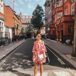 ELEGANT DUCHESS FASHION Swarovski Flash Pierced Earrings, White, Rose Gold Plating White Rose gold-plated | Forever Unique Red And White Off-Shoulder Dress | MIU MIU sunglasses | Glamorous pearl embellished sandals | Radley Bag | London