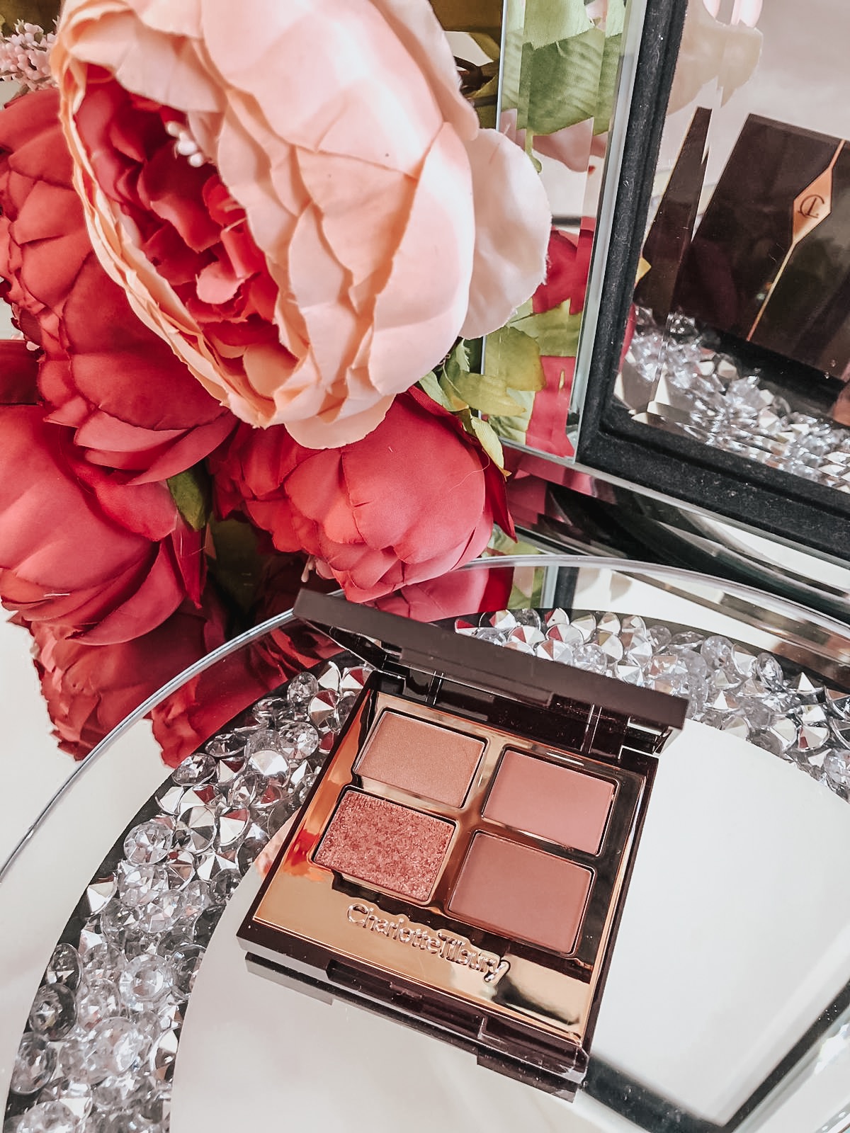 ELEGANT DUCHESS BEAUTY CHARLOTTE TILBURY MAGIC AWAY CONCEALER | CHARLOTTE TILBURY MAGIC FOUNDATION | CHARLOTTE TILBURY CHEEK TO CHIC PILLOW TALK- ONLINE EXCLUSIVE | CHARLOTTE TILBURY PILLOW TALK LUXURY EYE SHADOW PALETTE- ONLINE EXCLUSIVE