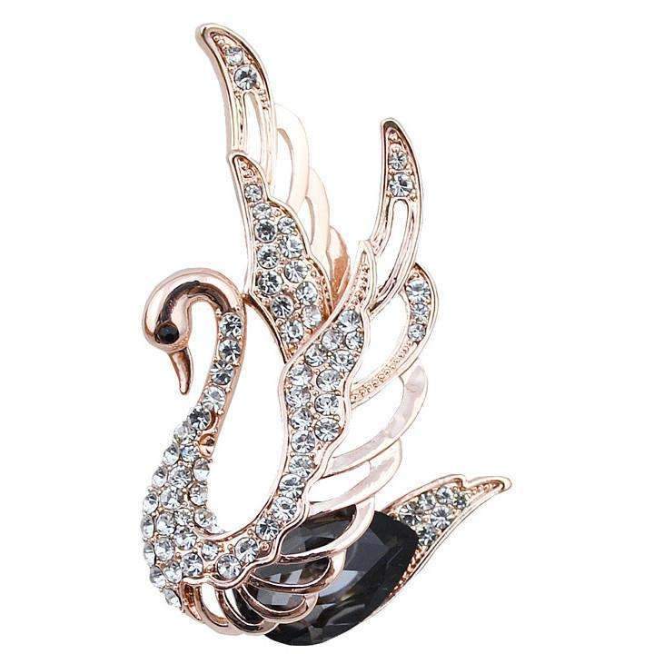 Elegant Duchess Boutique - sparkly swan brooch