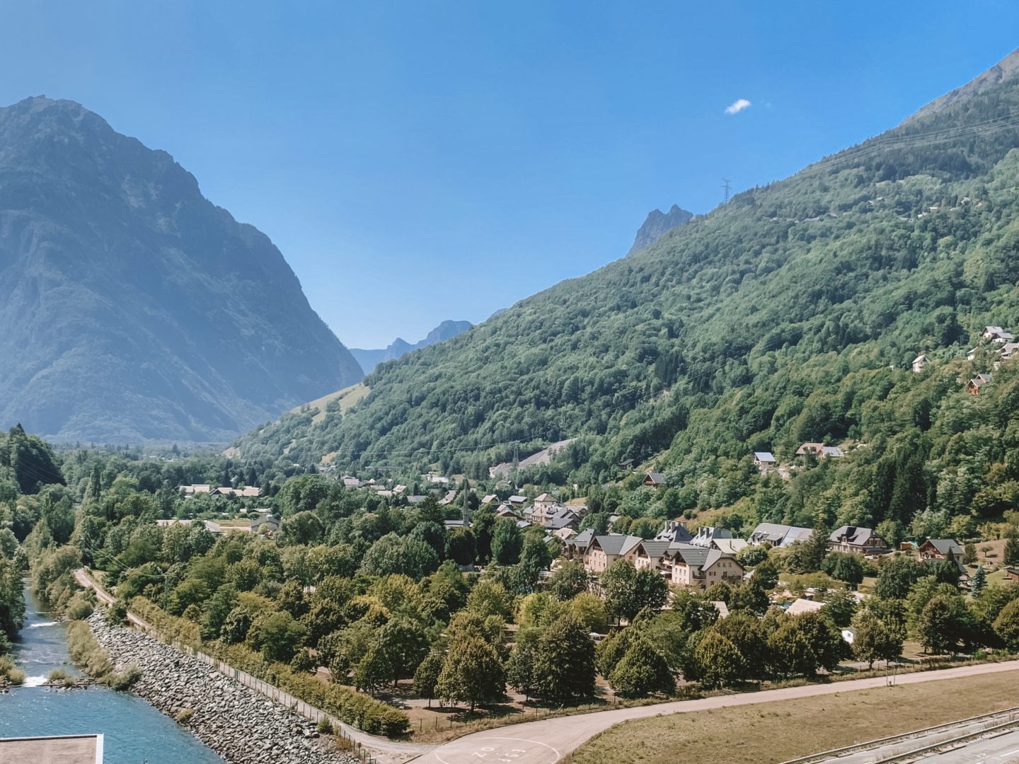 Vaujany village, France