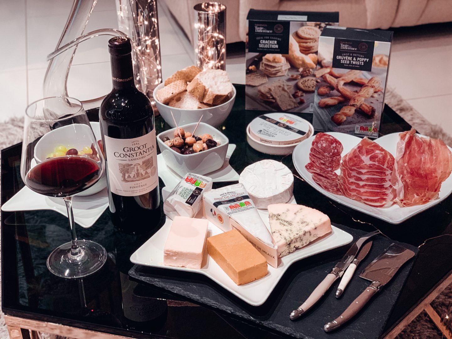 Wine and cheese, party food