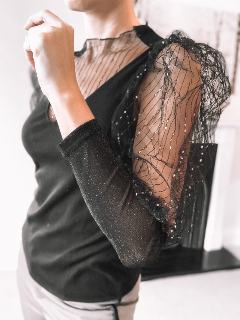 Elegant Duchess Boutique Knit Mesh Top