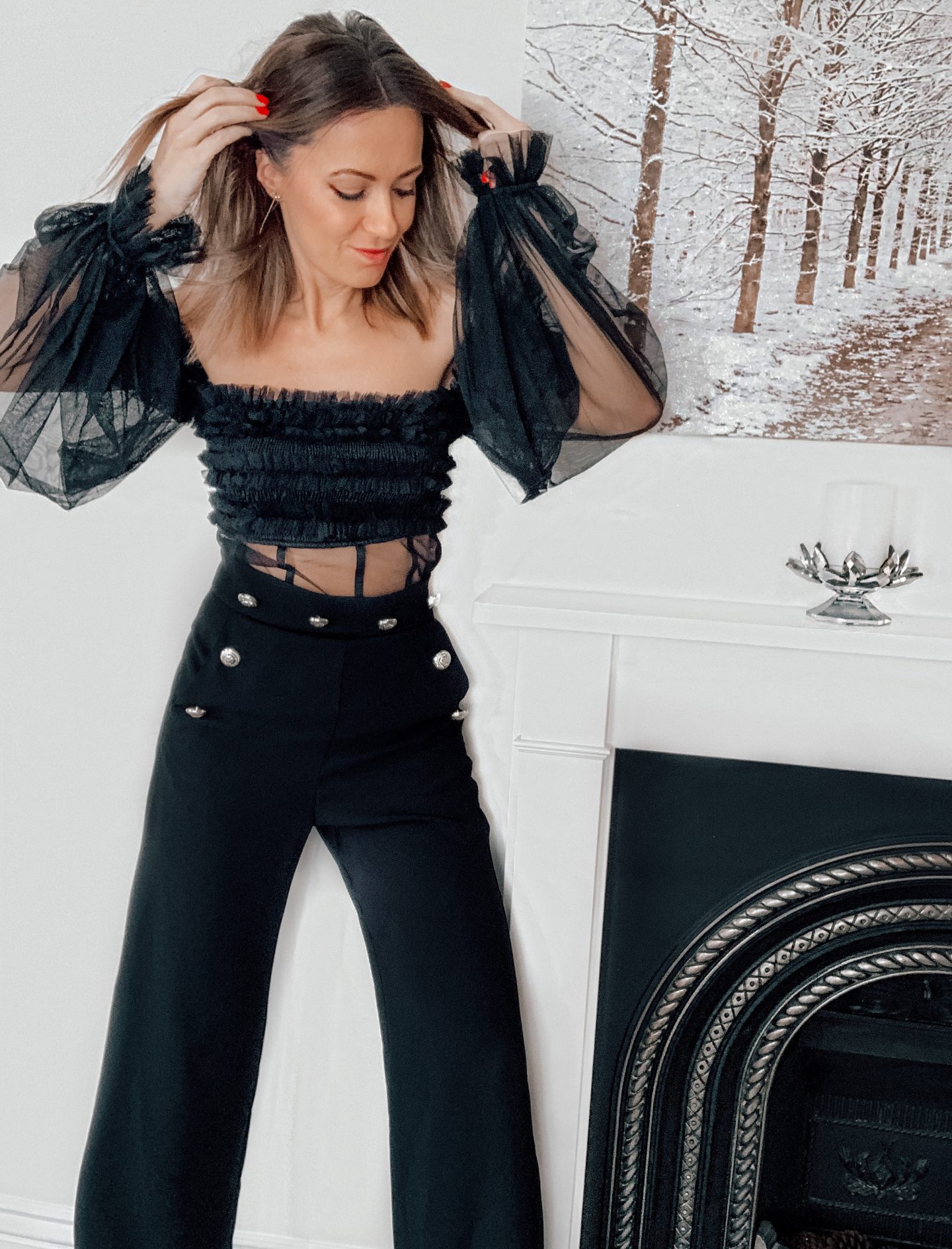 Spring and Summer 2021 Fashion Trends | Corset Tops, wide-legged trousers | Miu Miu sunglasses | Swarovski earrings |Asos trousers