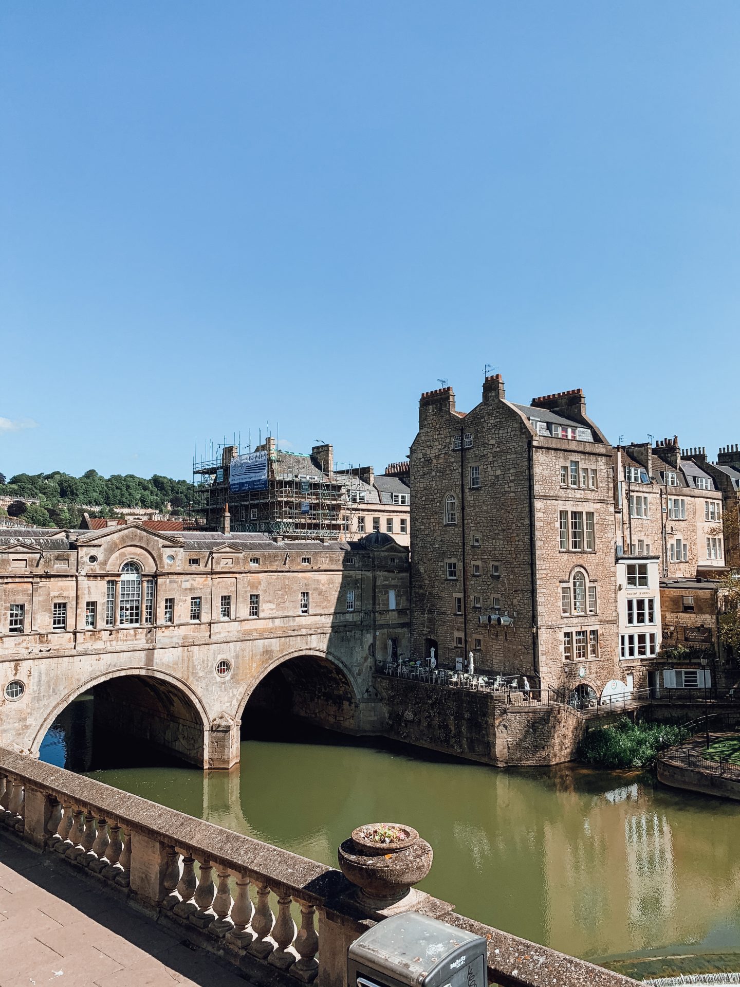 Pulteney Bridge, Bath Somerset, England. It’s one of only four bridges in the world to have shops across its full span on both sides.