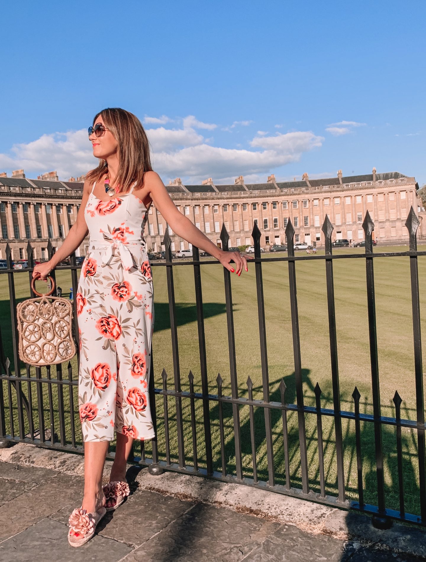 The Royal Crescent, Somerset, England One of Bath's most iconic architectural landmarks.