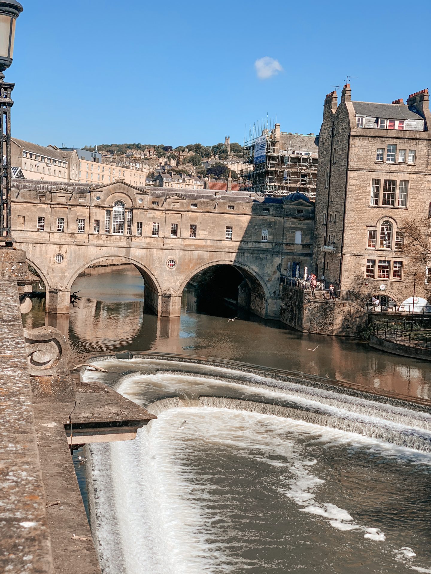 Pulteney Bridge, Bath Somerset, England. It’s one of only four bridges in the world to have shops across its full span on both sides.