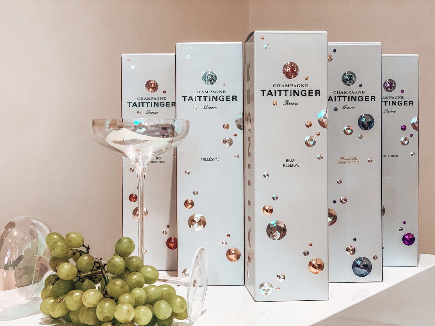 TAITTINGER COLLECTION | Taittinger – Brut Millesime | Taittinger – Brut Reserve | TAITTINGER PRÉLUDE GRANDS CRUS | Taittinger – Les Folies de la Marquetterie | Taittinger – Nocturne