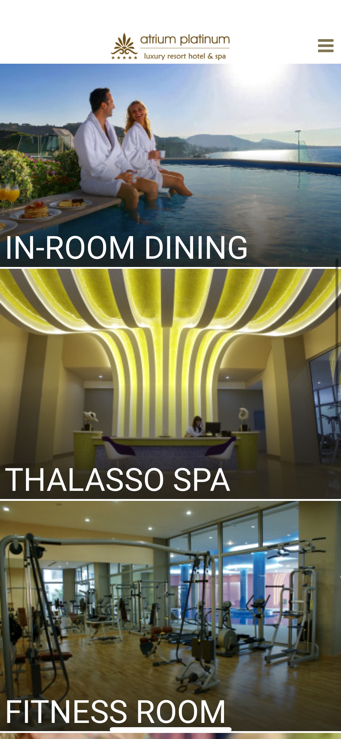 Holiday in Rhodes, Greece. Atrium Hotels. Atrium Platinum Resort Hotel & Spa. Best Hotels in Rhodes | Thalasso Spa