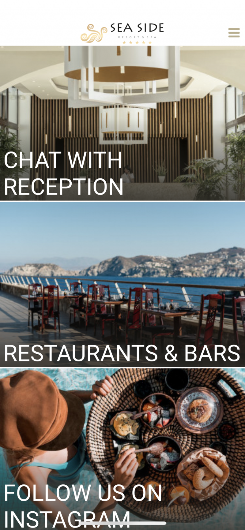 Exclusivi App - Sea Side Resort and Spa | Crete Greece