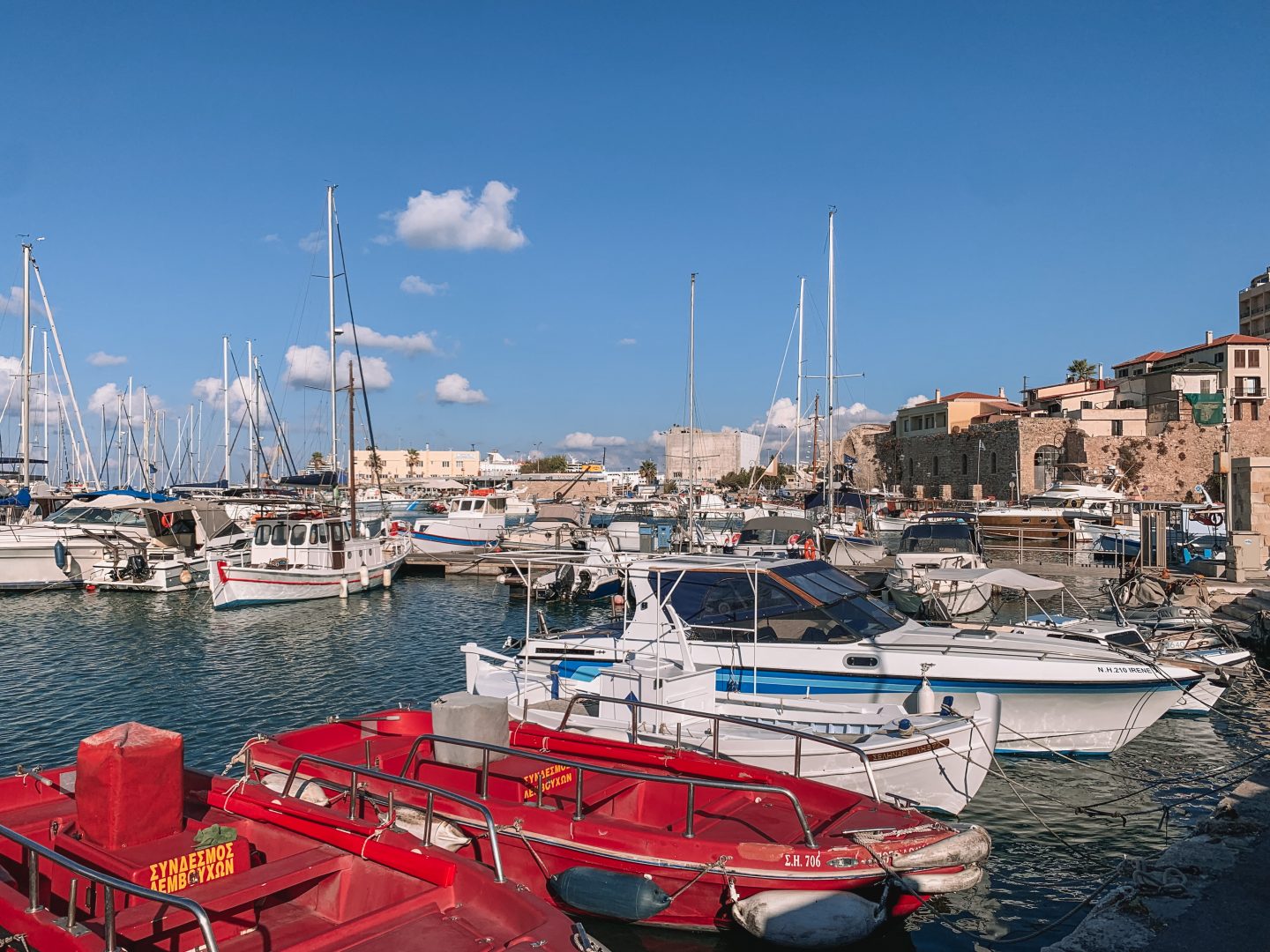 Venetian Harbour of Heraklion , Crete, Greece