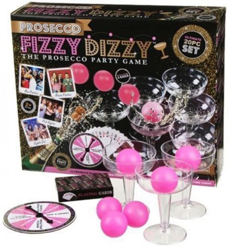 PROSECCO FIZZY DIZZY KIT Fun Ping Pong Drinking Game