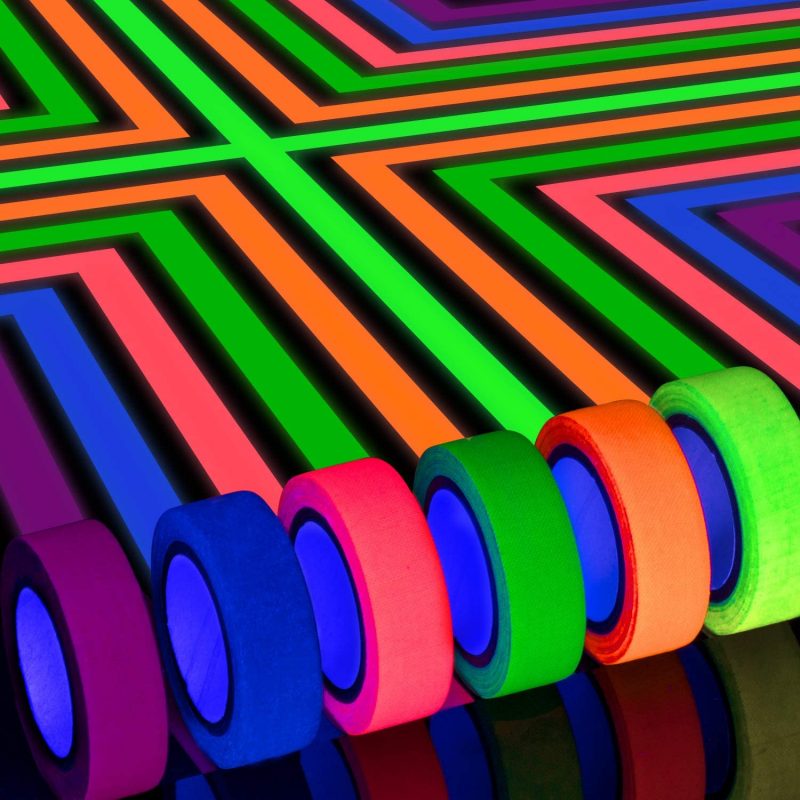 6 Colors Neon Gaffer Cloth Tape