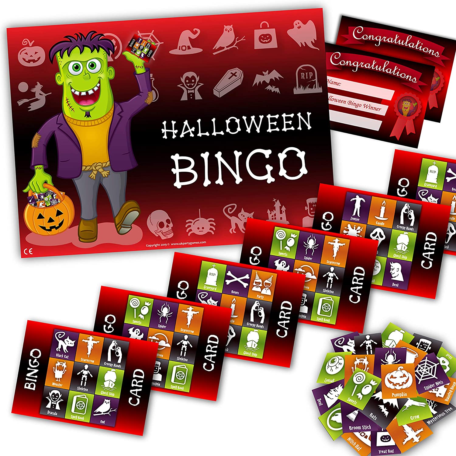 Halloween Party Game - HALLOWEEN BINGO