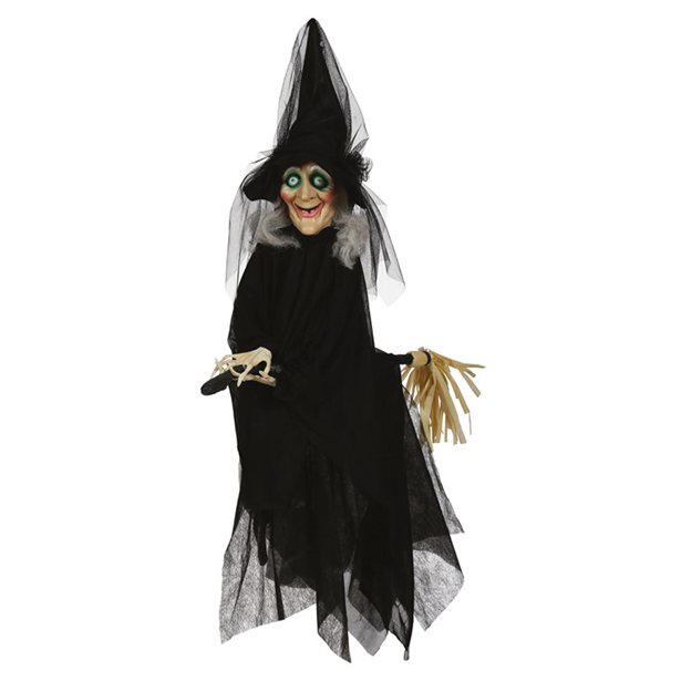 Animated Witch on a Broom
