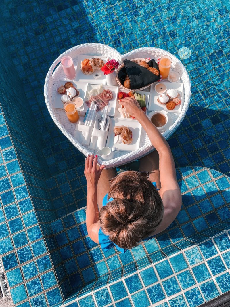 The Maldives, Taj Exotica Resort &amp; Spa, Maldives, luxury travel | floating breakfast