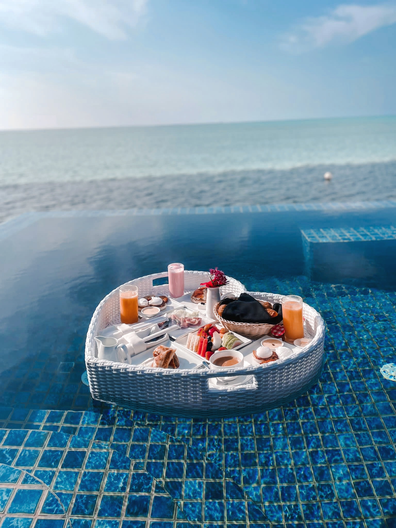 The Maldives, Taj Exotica Resort & Spa, Maldives, luxury travel | floating breakfast