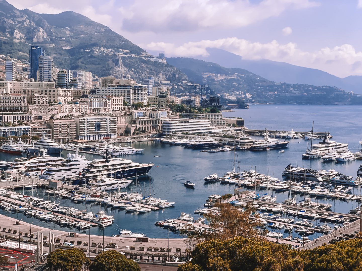 The Prince’s Palace, the official residence of the Grimaldi family (Palais Princier de Monaco), Monaco