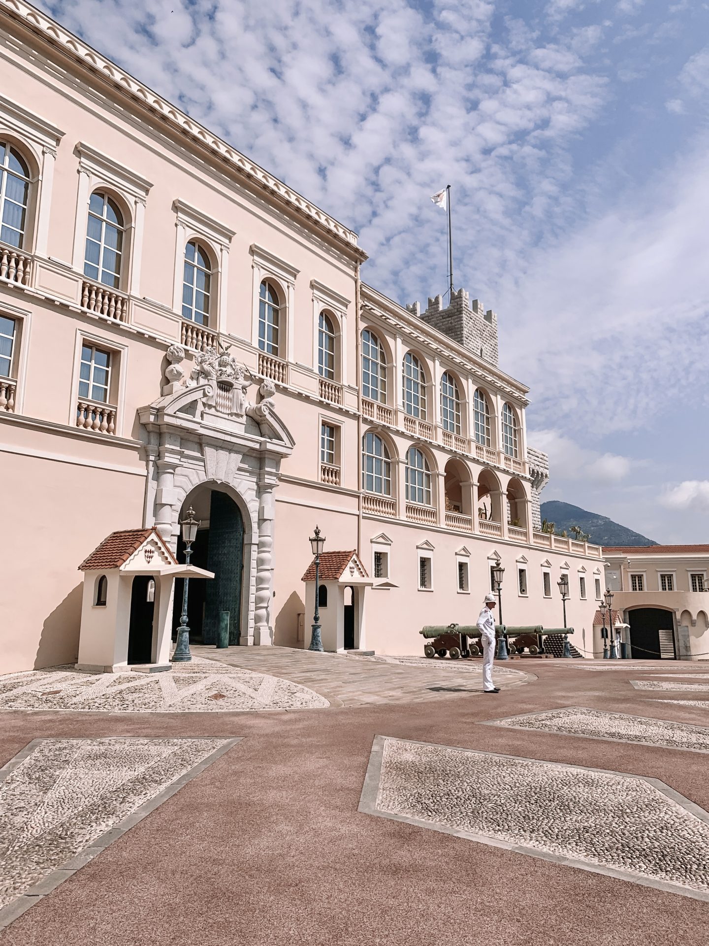 The Prince’s Palace, the official residence of the Grimaldi family (Palais Princier de Monaco), Monaco