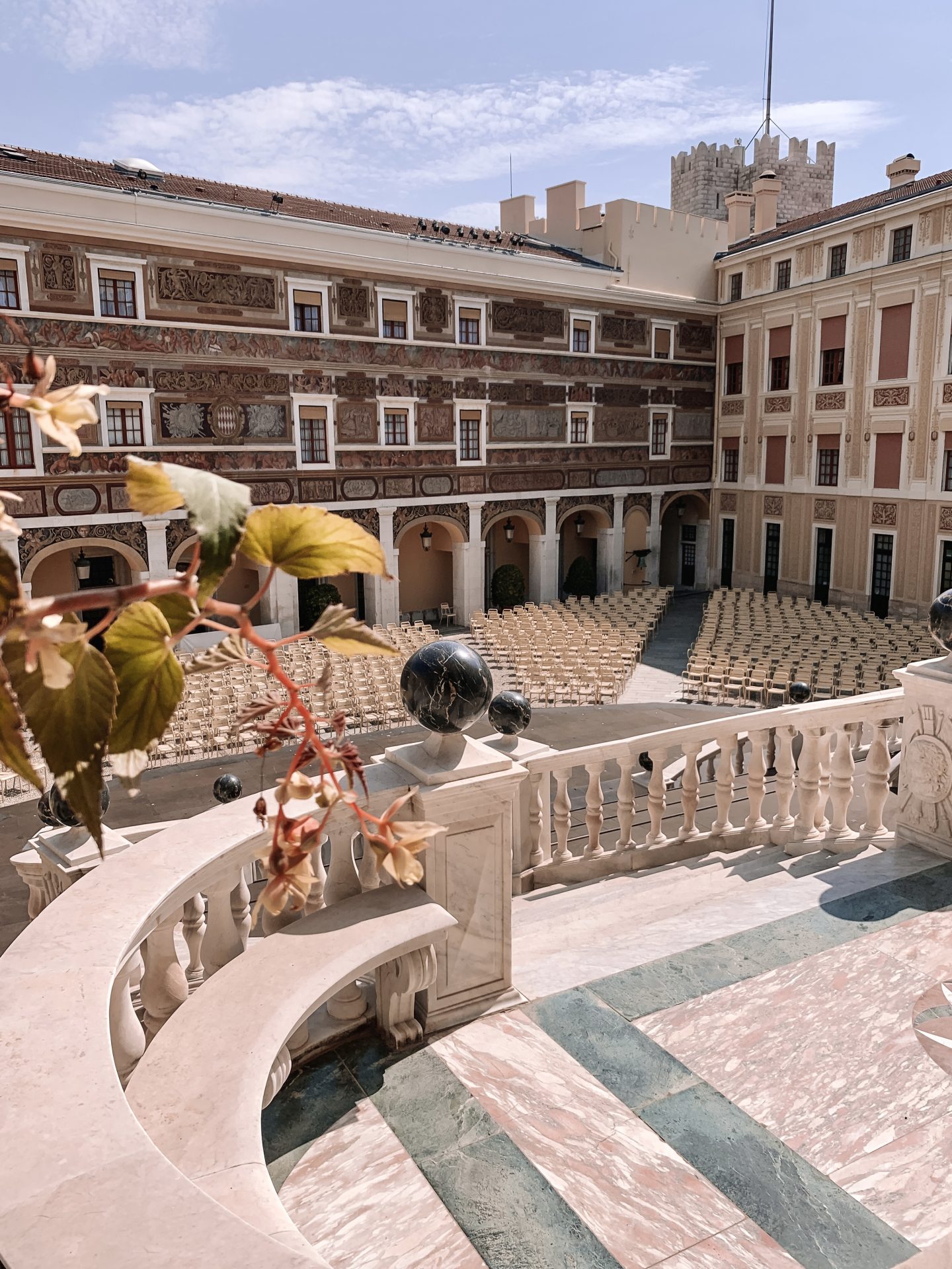 The Prince’s Palace, the official residence of the Grimaldi family (Palais Princier de Monaco), Monaco