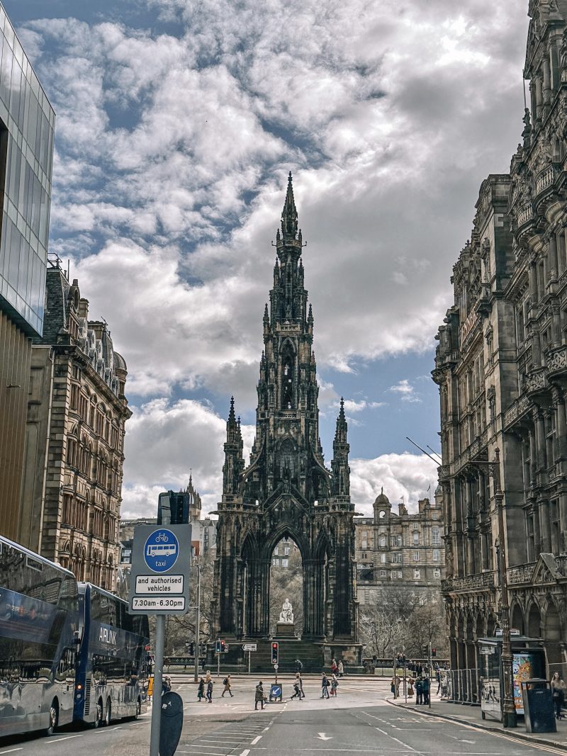 Gothic-inspired the Scott Monument
