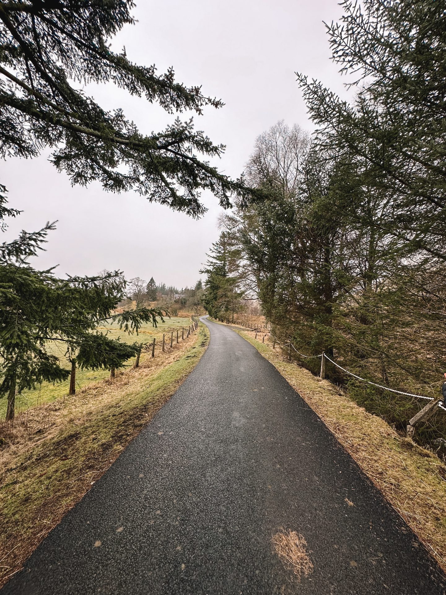 Spittal of Glenshee, Blairgowrie, walk towards the Dalmunzie Castle Hotel