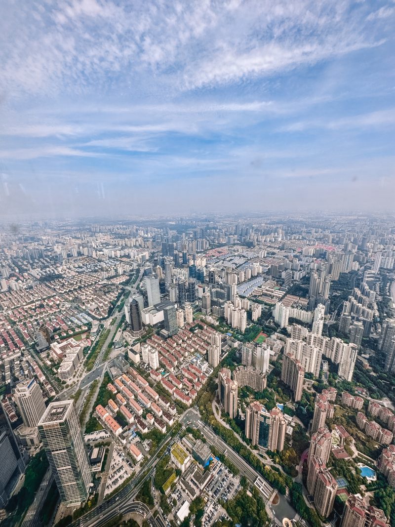 Heavenly Jin restaurant on the 120th floor in Shanghai Tower, China