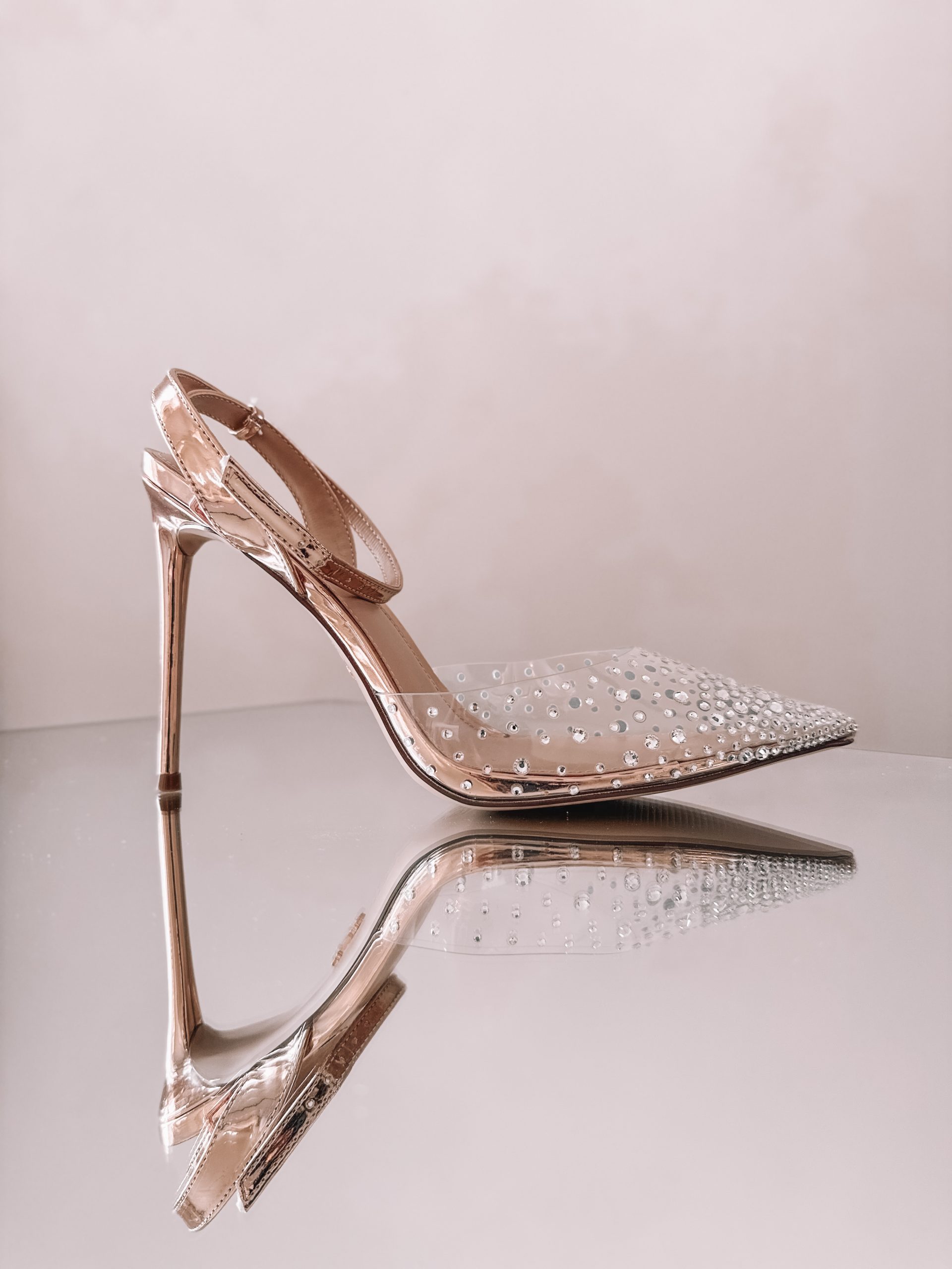 Steve Madden Revert heeled shoes in rose gold
