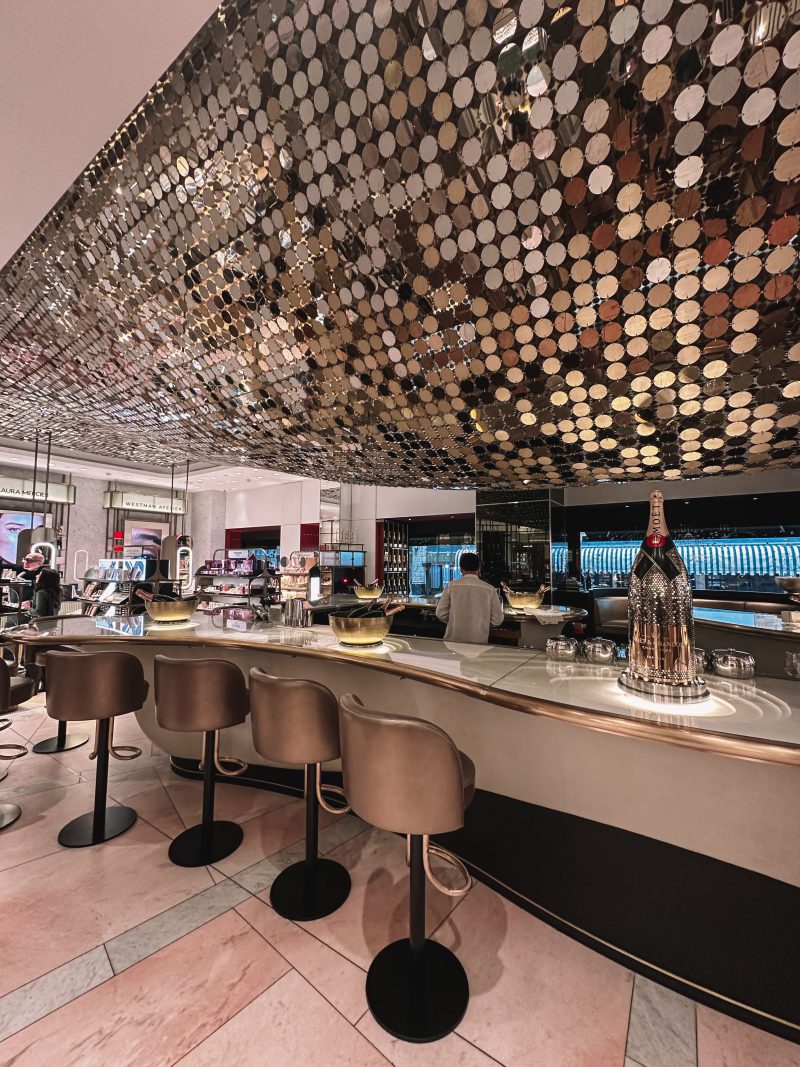 Moet &amp; Chandon bar in Harrods