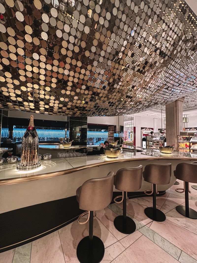 Moet &amp; Chandon bar in Harrods