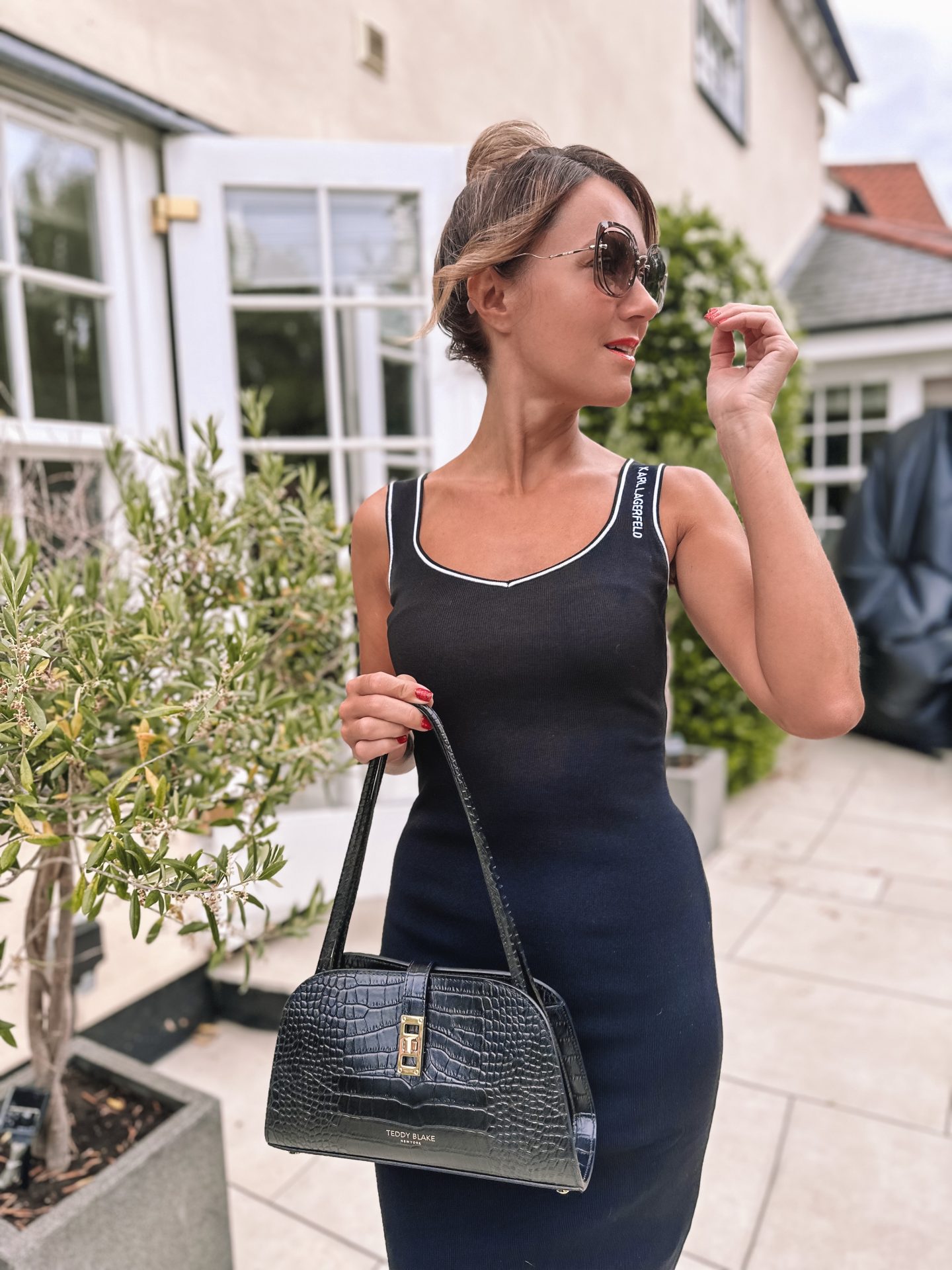 Teddy Blake Dana Croco 11" designer bag