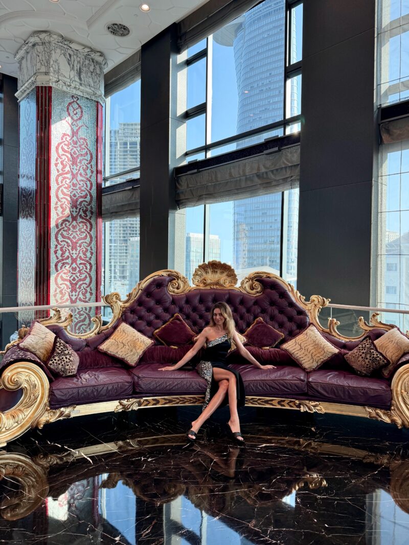 Grand lobby of The Reverie Saigon with seven-metre vaulted ceiling and Baldi Monumental clock, Ho Chi Minh Grand lobby of The Reverie Saigon with seven-metre vaulted ceiling and Baldi Monumental clock, Ho Chi Minh