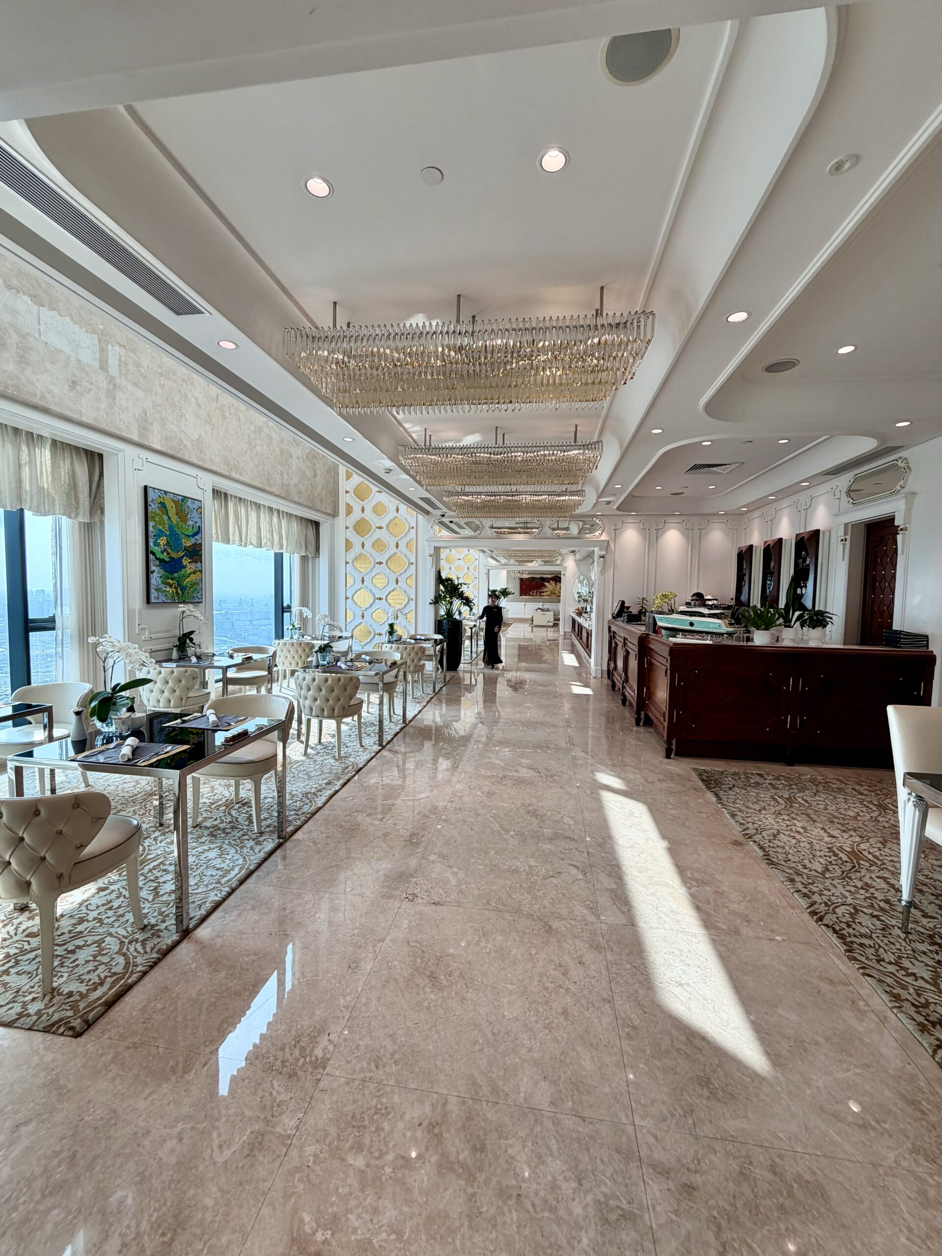Club lounge at The Reverie Saigon offering breakfast, afternoon tea and evening cocktails Club lounge at The Reverie Saigon offering breakfast, afternoon tea and evening cocktails